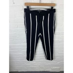 Banana Republic Women's Striped Dress Pants Avery Black & White Size 0